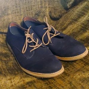 Blue Suede Dress Shoes